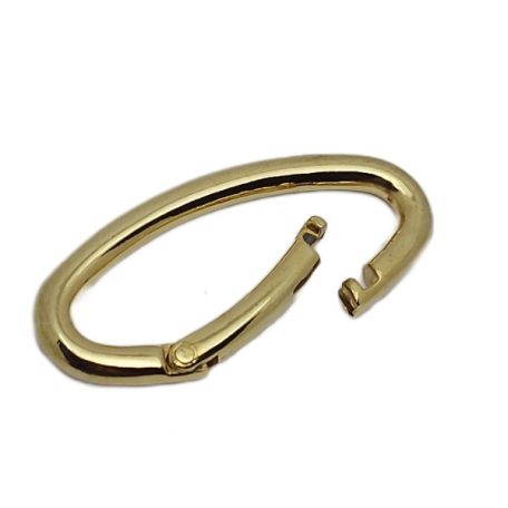 Bontható rugós óvális karabiner 56 MM x 20 mm x 6 mm , arany