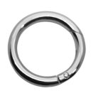 Bontható rugós kör karabiner 30 MM x 6 mm, nikkel
