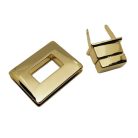 Elfordítós zár 40 x 30 mm , arany