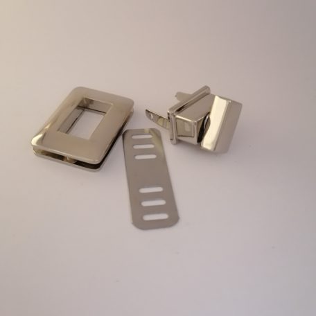 Elforditós zár 35 x 25 mm , nikkel