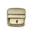 Kulcsos tuck zár , sárga antik, 42 x 45mm
