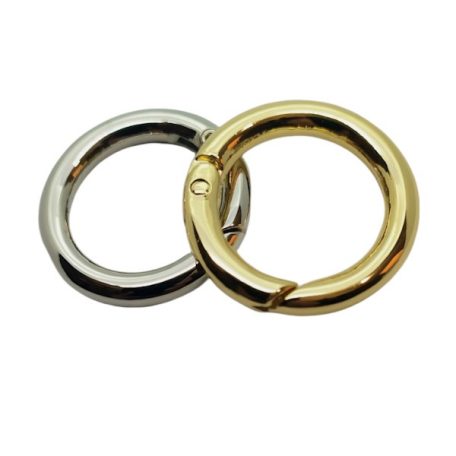 Bontható rugós kör karabiner 22 MM x 4,0 mm, nikkel