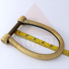   Fogótartó , bontható  ,patkókarika, sárga antik,    25 mm