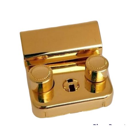 Kulcsos zár 28 x 28 mm , arany