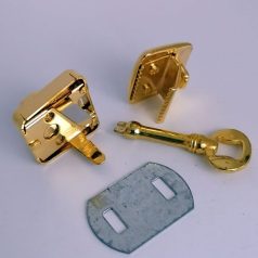 Kulcsos zár 25 x 35 mm , arany