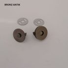 Mágneszár ,kerek , vastag , 14 mm , fekete nikkel 