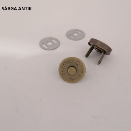 Mágneszár ,kerek , vastag , 14 mm , fekete nikkel 