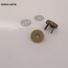 Mágneszár , kerek , vastag ,  14  mm nikkel