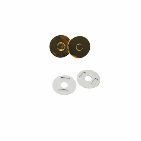 Mágneszár, kerek ,vastag , 14 mm , arany 