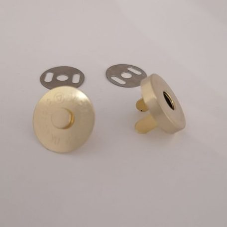 Mágneszár, kerek ,vastag , 14 mm , arany 
