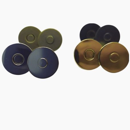 Mágneszár , kerek , lapos , arany  14 mm