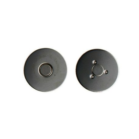 Szegecselhető lapos mágneszár 18 MM , fekete nikkel