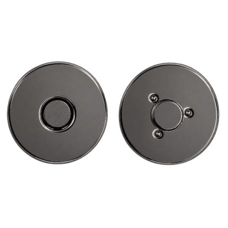 Szegecselhető lapos mágneszár 18 MM , fekete nikkel