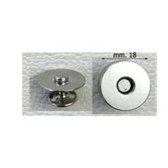 Szegecselhető lapos mágneszár 18 MM , nikkel