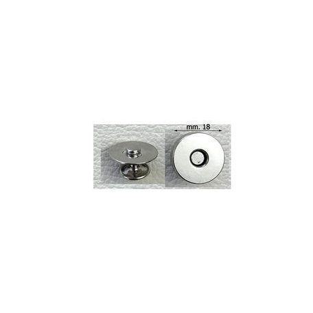 Szegecselhető lapos mágneszár 18 MM , nikkel