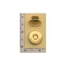 Szegecselhető lapos mágneszár 18 MM , arany