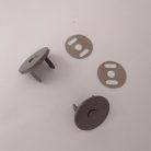 Mágneszár , kerek , lapos ,fekete nikkel  18 mm