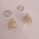 Mágneszár , kerek , lapos , arany  18 mm