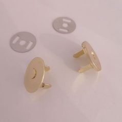 Mágneszár , kerek , lapos , arany  18 mm