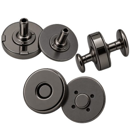 Szegecselhető vastag mágneszár 18 MM , fekete nikkel
