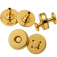 Szegecselhető vastag mágneszár 18 MM , arany