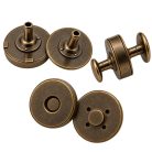 Szegecselhető vastag mágneszár 18 MM , sárga antik