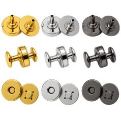 Szegecselhető vastag mágneszár 18 MM , sárga antik