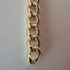 Lánc , vasalapú , 14 mm x 10 mm arany