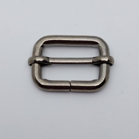 Csúszócsat  30 MM X 6 ,vasalapú  fekete nikkel