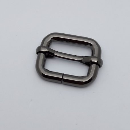 Csúszócsat 25 MM x 6 mm ,vasalapú, fekete nikkel