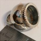 Zsinor vég harang 12 mm x 24 mm , zamak , ni