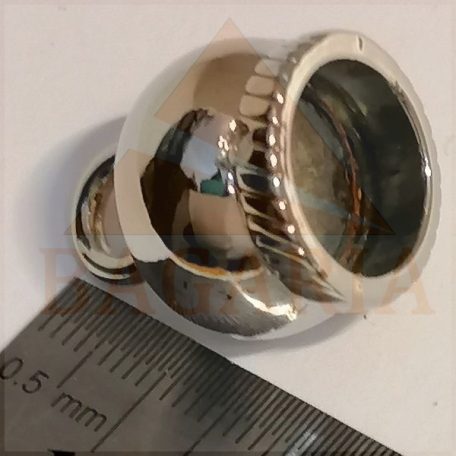 Zsinor vég harang 12 mm x 24 mm , zamak , ni