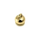 Zsinór vég harang 12 mm x 24 mm , zamak , arany