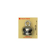 Zsinór vég harang 12 mm x 24 mm , zamak , arany