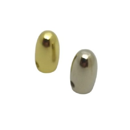 Zsinórvég 5 mm x 16 mm , kúpvégű ,zamak ,arany  