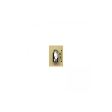 Zsinórvég 5 mm x 16 mm , kúpvégű ,zamak ,arany  