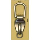 Dupla fogótartó 20 mm x 12 x 95 , zamak , nikkel