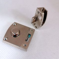Táskazár 1 gombos , nikkel , 25x 34 mm