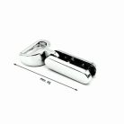 Oldal fogótartó 15mm  félkarikával, nikkel