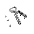 Oldal fogótartó 15mm  félkarikával, nikkel