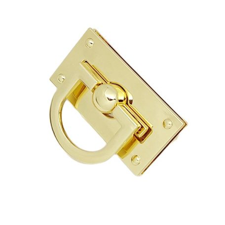 Lehajtós táskazár 60 mm , arany