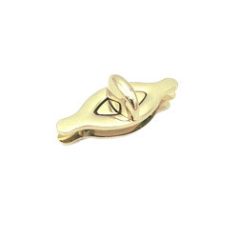 Elfordítós táskazár 50 mm x 20 mm , zamak , arany