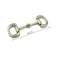 Dísz karkötő vagy cipőhöz 80 mm , zamak , nikkel
