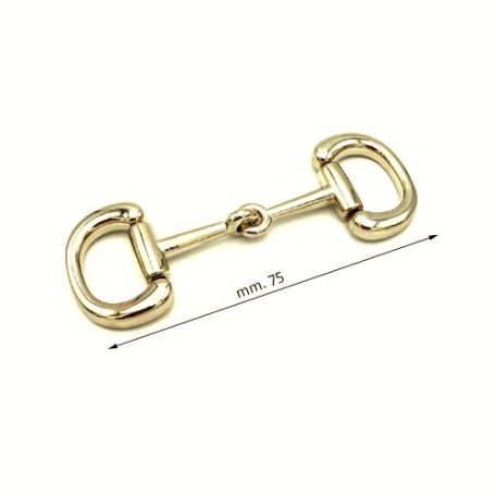 Dísz karkötő vagy cipőhöz 80 mm , zamak , arany