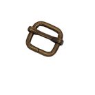 Csúszócsat 16 MM x 16 x 3 vasalapú , sárga antik