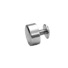 Csavaros szegecs 11mm x 5 mm , rézalapú ,nikkel