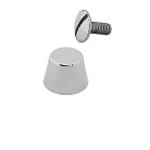 Fenékszeg 10 MM x 7 mm , rézalapú csavaros ,lapos tetejű körpiramis , nikkel
