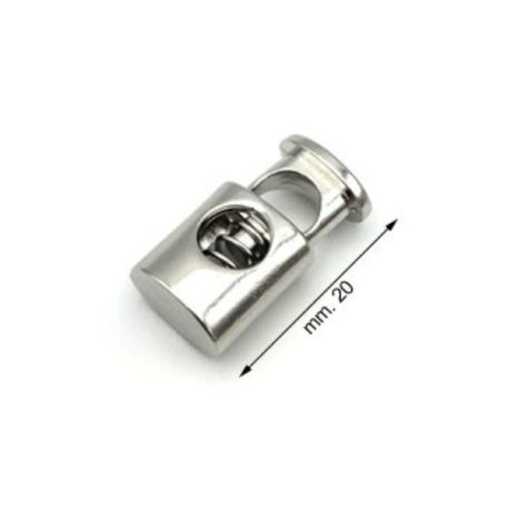 Zsinór összehúzó , rugós , 6mm , nikkel
