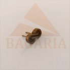Disz , vasalapú , sárga antik ,  12,7 mm x 6,5 mm x 2,5 mm ,  lábhossz 10 mm
