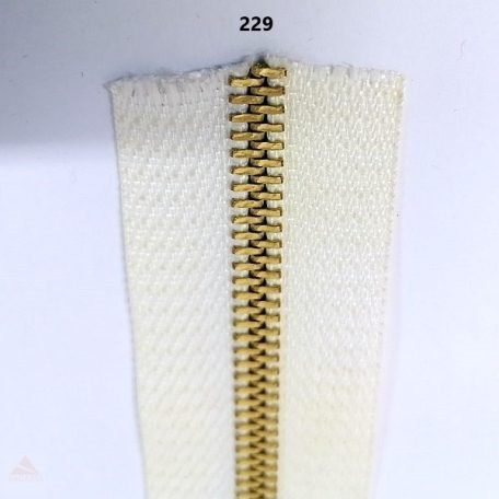 Fém #5 egyirányú cipzár VT-10 (T5) színén polírozott , réz